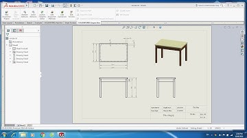 SOLIDWORKS BÀI 2 XUẤT BẢN VẼ CÁI BÀN