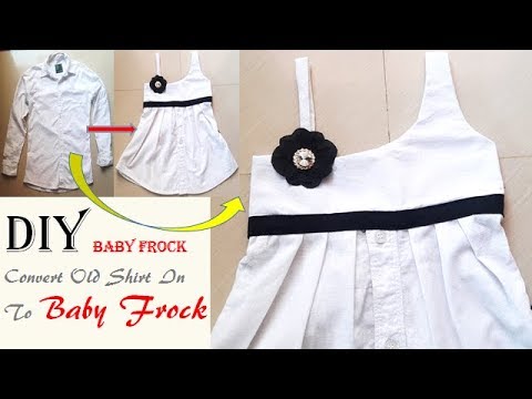 old shirt to baby frock