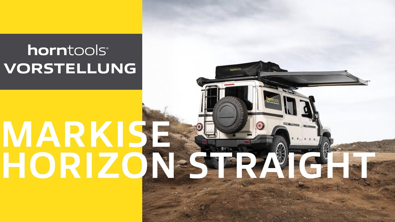Markise Horizon Straight von horntools – leicht, kompakt & für fast jedes Auto geeignet!