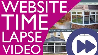 Time Lapse Building a Website - Web Design Blackpool