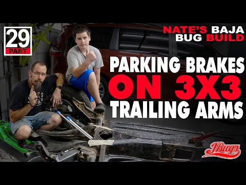 VW Baja Bug Parking Brakes with 3x3 Trailing Arms - JBugs - Father & Son