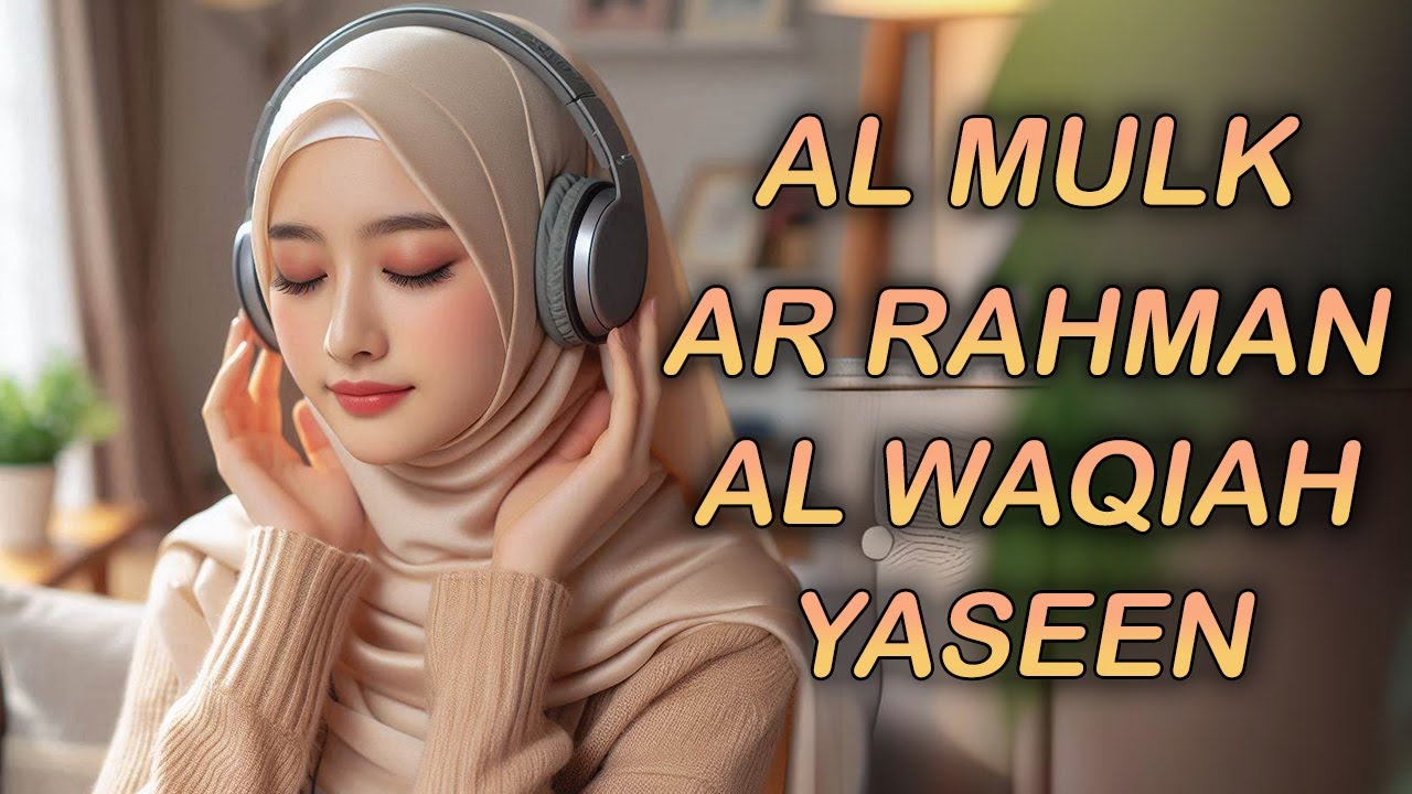 Relaxing Quran Recitation for Stress Relief Surah Al-Mulk, Al-Waqiah, Ar-Rahman, Yaseen/ Yasin