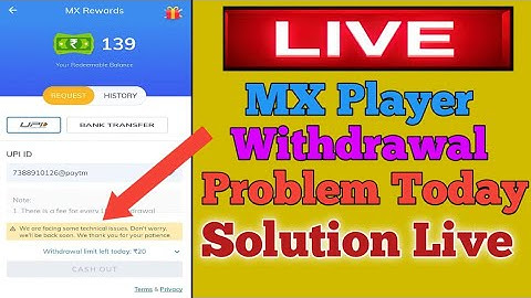 MX Player New Withdrawal Problem Today || MX Player Withdrawal Kaise Theek Kare 😱😲🤫