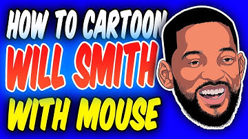 How To Cartoon Will Smith With Mouse Tutorial! ( ADOBE ILLUSTRATOR )