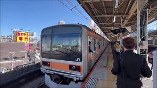 JR東日本 中央線快速 209系1000番台81編成 高円寺→東京 側窓