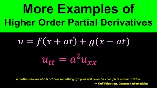 Higher Order Partial Derivatives - Part 2