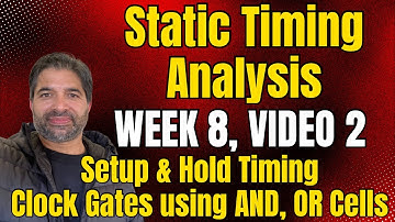 STA Series, Week 8, Video 2 - Setup and hold timing for clock gates with simple AND , OR cells
