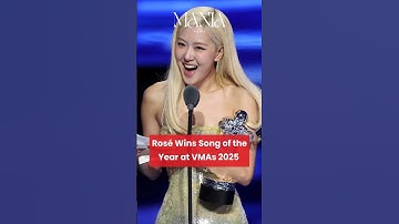 Rosé Wins Song of the Year at VMAs 2025 with “APT" #rose #blackpink #roseblackpinkedit