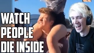 xQc Reacts to WATCH PEOPLE DIE INSIDE COMPILATIONS | xQcOW