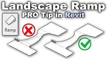 Landscape Ramp - PRO Tip in Revit Tutorial