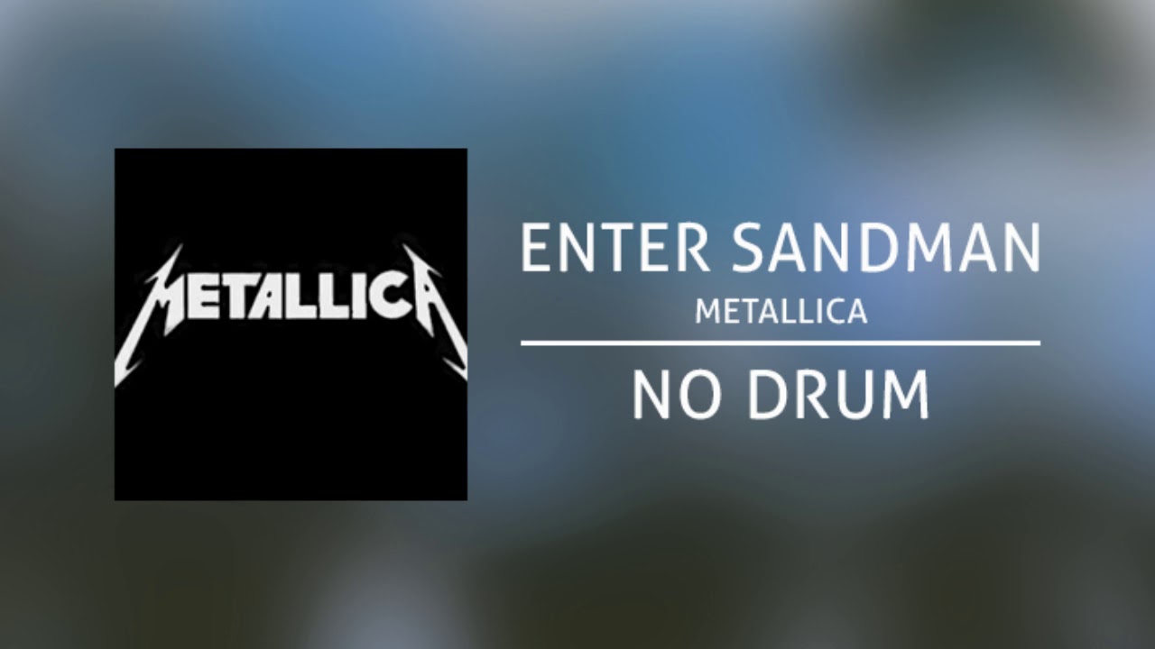 Metallica Enter Sandman (Backing Track No Drum/ Tanpa Drum, drum