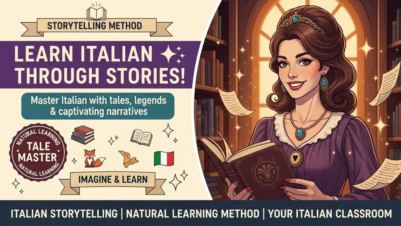 Learn Italian with Tales | Stories, Legends & Tales for Natural Fluency | Italian Listening Practice