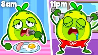 Avocado Babies MORNING ROUTINE in Alphabetical Order 📚 Learn Alphabet with Pit & Penny 🥑