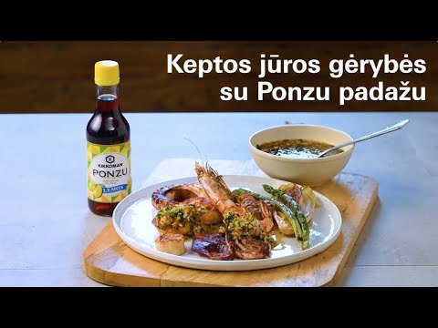 Receptas: Keptos jūros gėrybės su Ponzu padažu