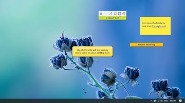 Windows: Collapse sticky notes (Roll up) to take less desktop space in Windows using Notezilla