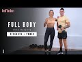 45 min full body workout with weights  strength  power