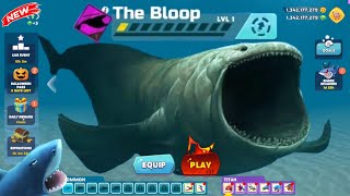 Hungry Shark Evolution Bloop Shark Gameplay 🦈 | New Secret Shark Unlocked Full Rampage!