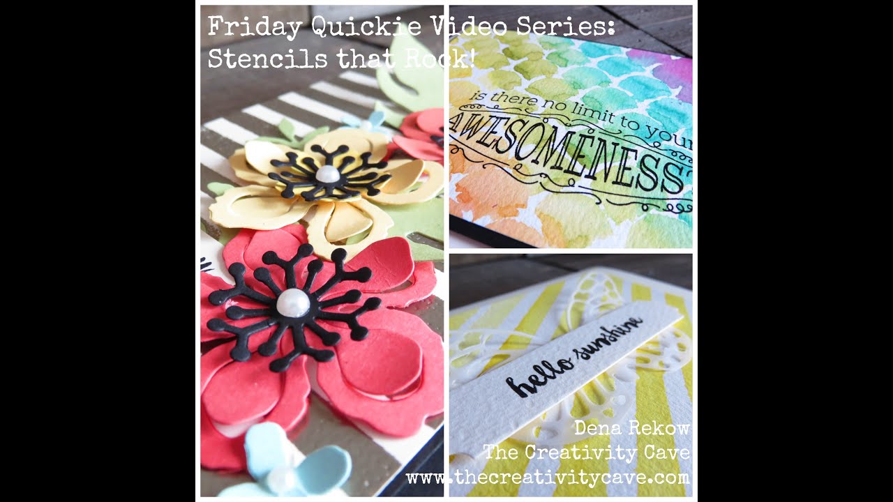 Friday Quickie Techniques and Tips: Stencils that Rock - YouTube
