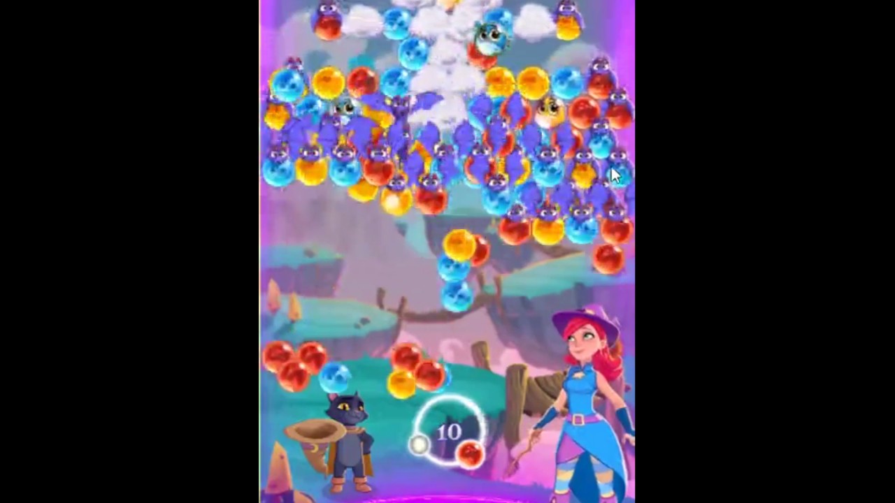 Bubble Witch Saga 3 Level 187 - NO BOOSTERS 🐈 - YouTube