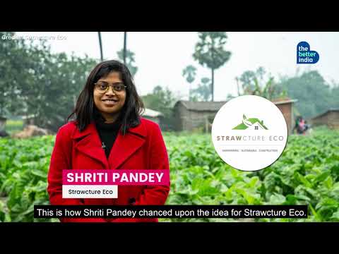 Structure Eco transforms  agri-waste materials to engineered boards called Biopanels - video from Strawcture