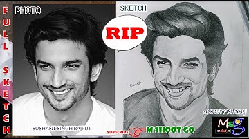 my draw-47,how to draw sushant singh rajput (PART 2) step by step,sub-M shoot go,#mshootgo