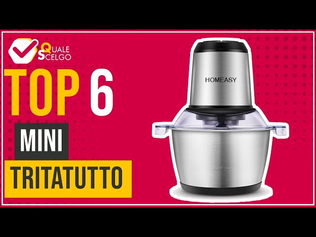 YISSVIC Tritatutto da Cucina Elettrico 2L, 2×4 Lame 500W