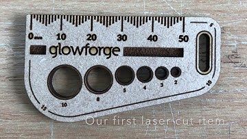 Glowforge pro unboxing, using for first time and compilation of laser cutting in progress