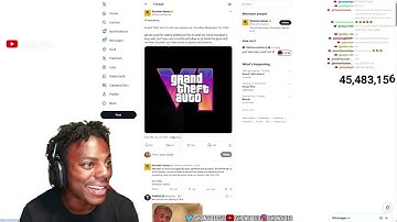 Ishowspeed Reacts to GTA 6 Being Delayed