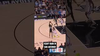 Forecast shows heavy chance of threes 🌨️ #Spurs #NBA #westernconferencefinals