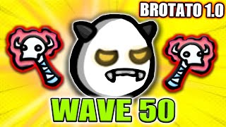 This Is The MOST INSANE Character Hitting Wave 50 Record in Brotato 1.0