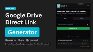 Drive Direct - Google Drive Direct Download Link Generator screenshot 1