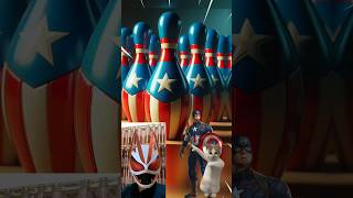 Marvel Superheroes shaped bowling pins💥 #shorts #shortsfeed #marvel