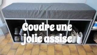 Couture : faire une assise - de banc ou de meuble - avec de la mousse !  Très confortable ;) - YouTube