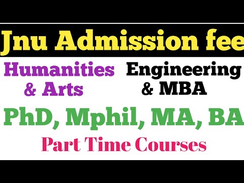 Jnu Admission Fee Structure ||Fee for All Courses.PhD, Mphil, MA, BA &Part Tile