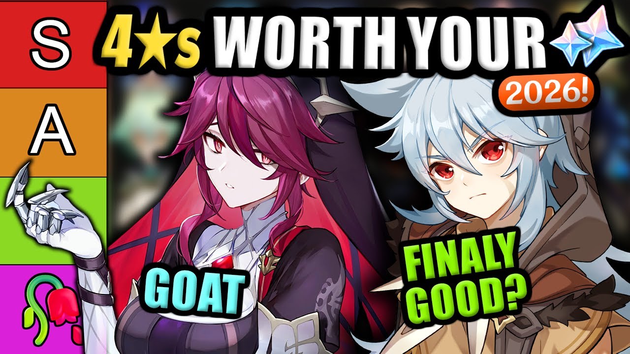 THESE ARE THE BEST 4 STAR CHARACTERS! ★Updated Genshin Impact 4 Star ...