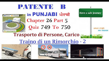 Patente B punjabi   Chapter 26 Part 5 Trasporto di persone | TRAINO DI UN RIMORCHIO PART 2