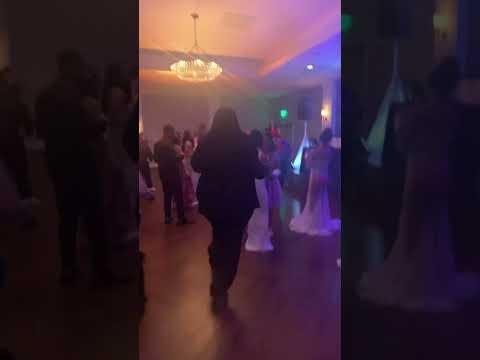 Having fun at the prom dance