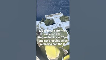 DE filter Pool maintenance - Psi wont stay low after backwashing