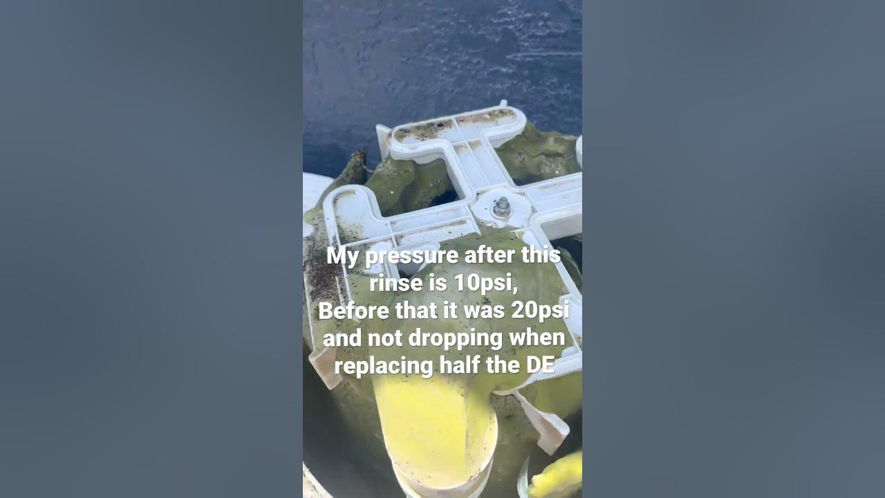 DE filter Pool maintenance Psi wont stay low after backwashing YouTube