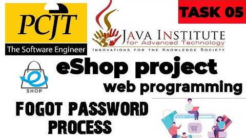 Web Project Task 05| java institute |  1st Year | e shop @Java Institute for Advanced Technology