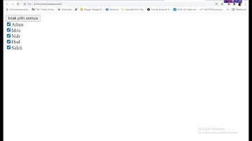 javascript dasar : cara membuat Select All Checkbox Javascript
