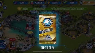 Opening another solid gold pack| Jurassic world the game Ep.32