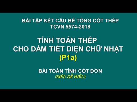 Video HƯỚNG DẪN BÀI TẬP BÊ TÔNG CỐT THÉP CƠ BẢN DỄ HIỂU - P1 - youtube