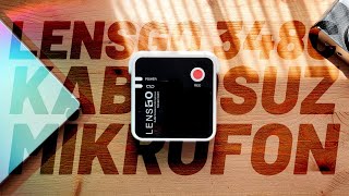 Vlog Ve Podcastler Için Ucuz Kayıtçı Lensgo 348C Kablosuz Mikrofon