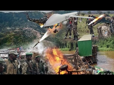 09 10 25 MINJENE BRIDGE DESTROYED FARDC BOMBARDS THE STRATEGIC BRIDGE FROM MASISI TO WALIKALE