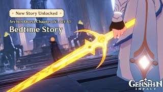 New Archon Quest Bedtime Story Lumine Defeat Dainsleif with One-Sword Style Genshin Impact Ver 4.7