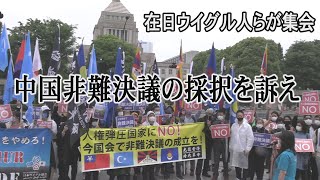 中国非難決議の採択訴え　在日ウイグル人ら集会