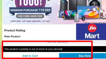 How to fix This product currently is out of stock at your pincode problem solve in jioMart
