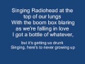 Here&#39;s To Never Growing Up - Davedays Lyrics