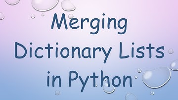Merging Dictionary Lists in Python